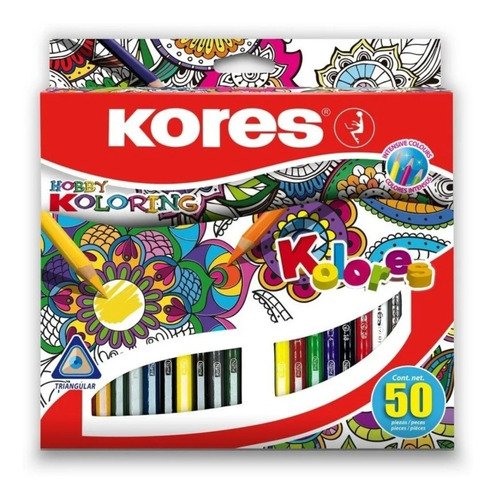 Colores Triangulares Kores X 50 Unidades *5 Cajas