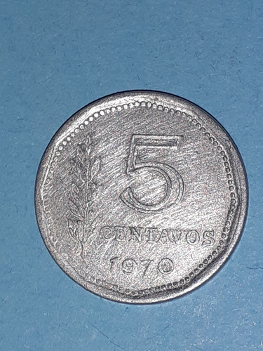 Moneda De 5 Centavos Del Año 1970