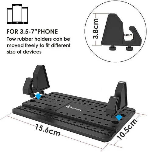 Vansky - Soporte De Teléfono Móvil Para Coche, Silicona Para