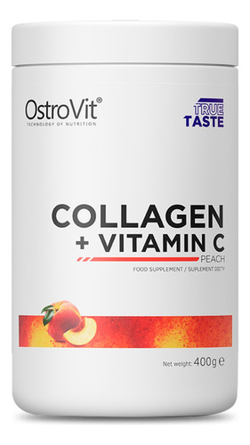 Collagen + Vitamina C Peach 400gr 40 Servicios - Ostrovit