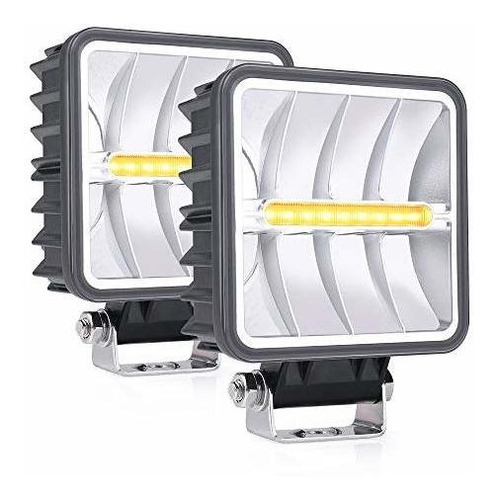 Barras De Luz - Ss Vision 4.2 Pulgadas Cuadrados Led Pods 25