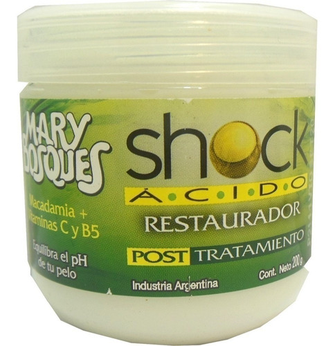 Mascara Restauradora Shock Acido Mary Bosques 200g