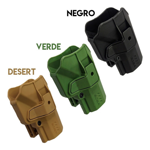 Imagen 2 de 10 de Funda Pistolera Táctica Polímero Boer Nivel 2 Mini Ucpro