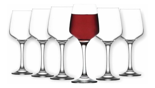 Imagen 2 de 2 de Copa Vino Tinto ,blanco Aperol 400c Lav Set De 6 Unidades