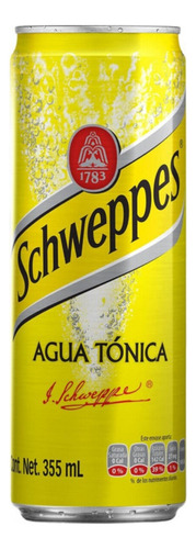 Agua Tonica Schweppes Lata 355ml