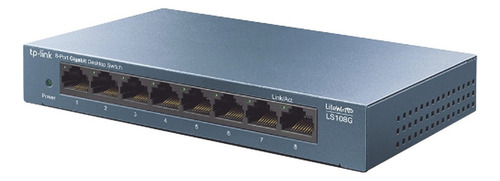Switch Tp-link Gigabit Ethernet Ls108g, 8 Puertos 11.9 Mpps