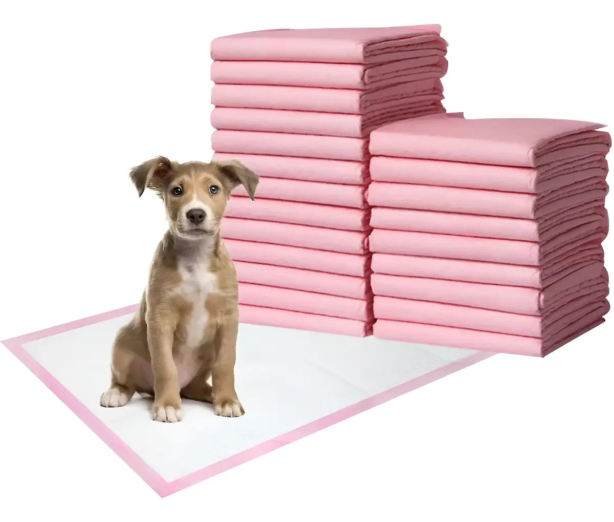 Paños Sanitarios Super Absorbentes Para Perros Educativos 60 X 60 Cm X 40 Unidades Color Rosa