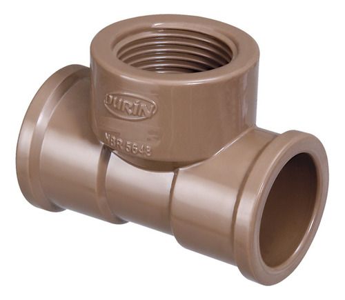 20 Unidades Te Lr Marrom 25mm X 1/2'' Pvc Durín