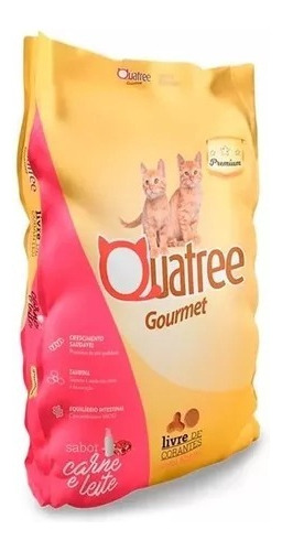 Ração Quatree Gourmet Gatos Filhotes Carne E Leite  10,1kg