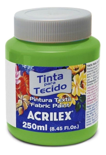 Tinta De Tecido Fosca 250ml - Cores Cor Verde Folha 510