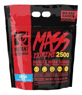 Gainer Mutant Mass Xxxtreme 2500 12 Lbs Ganador De Peso Sabor Cookies And Cream