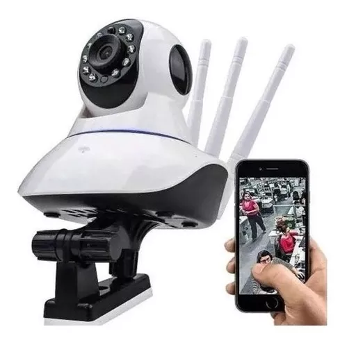 Camara Vigilancia Inteligente 360° Wifi Seguridad Celular - Canela