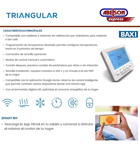 Termostato de ambiente Confort Wifi