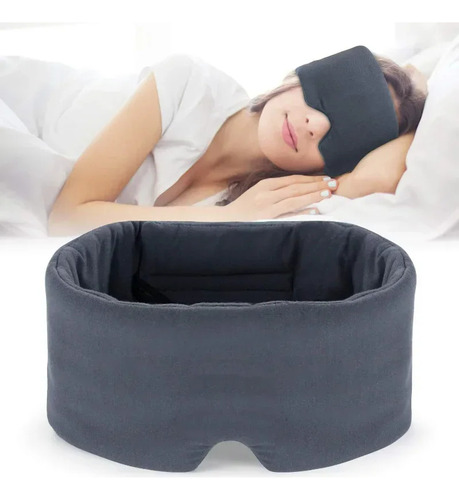 Máscara De Ojos Travel Eyepatch, Algodón Y Seda Para Dormir
