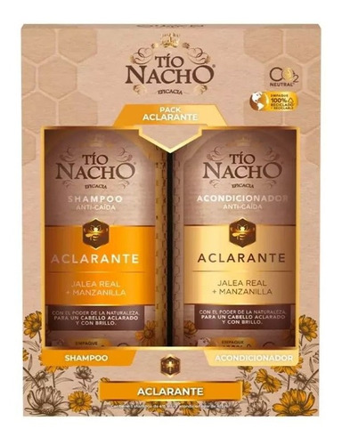 Pack Tio Nacho Aclarante Shampoo 400 Ml + Ac. 400 Ml