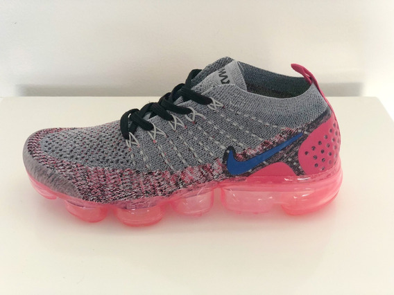 tenis nike mujer rosa con gris