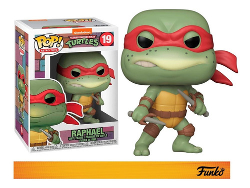 Boneco de ação de Raphael De Funko para Teenage Mutant Ninja Turtles