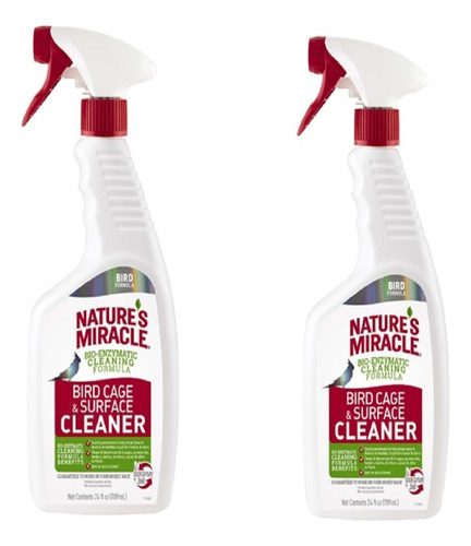 2 Nature´s Miracle Removedor Manchas Y Olores P/aves 709 Ml