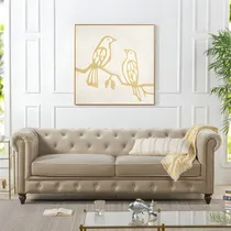Comprar Sofá Chesterfield Clásico Sassari 3 Cuerpos - Ivory
