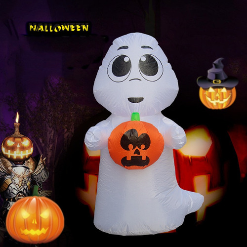 1.2m Inflable Halloween Decoration De Calabazas Fantasma