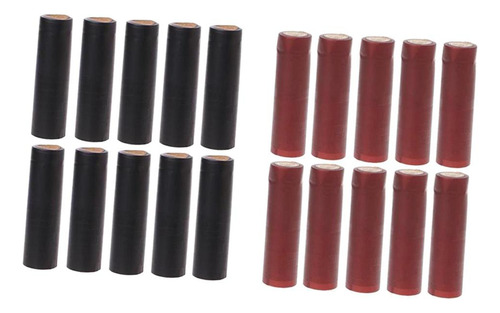 200 Uds. Cápsulas Retráctiles Para 30 Mm Rojo Vino Negro