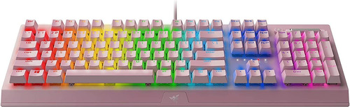 Teclado Mecánico Razer, Blackwidow V3, Para Juegos, Rosa