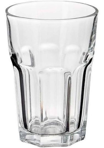 Imagen 3 de 5 de Vaso Vidrio Facetado 400ml X6 Rigolleau Oslo