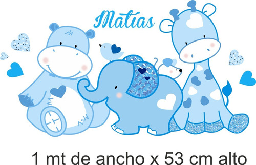 Vinilo  Infantiles Bebe Animales Wall Sticker