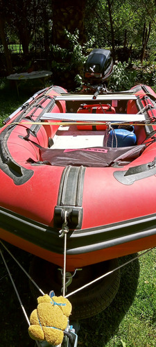 Bote Infl. Piso Aluminio Motor Mercury 4 Tiempos 10 Hrs Uso