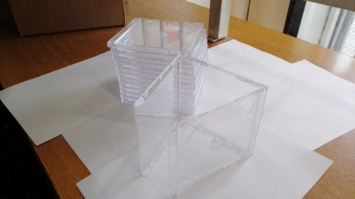 Caja Cd Acrilica Tray Transparente Doble X 25 Unid +6aa 2100