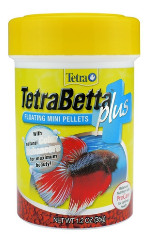 Alimento Peces Betta Tetrabetta Plus  Mini Pellets 34 Gr