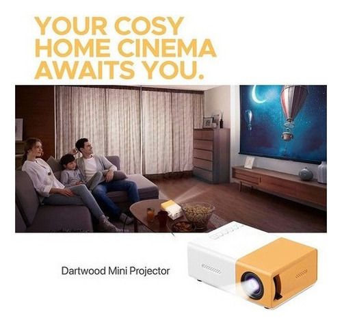... . Proyector Portátil Mini Lazhu Full Hd Led 600