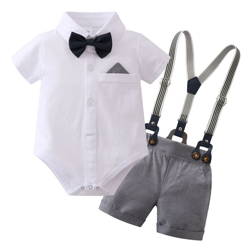 Trajes De Verano Para Bebés, Camisas, Pantalones Con Tirante
