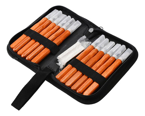 12 Piezas Pro Tallado De Madera Cincel Set Cuchillo