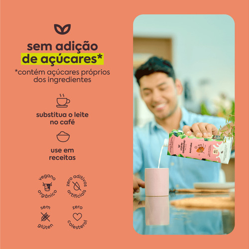 Bebida Vegetal Amêndoa A Tal Da Castanha 1 Litro