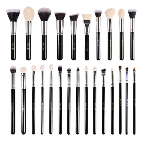 Juego De Brochas De Maquillaje De Pelo Animal De 25 Piezas