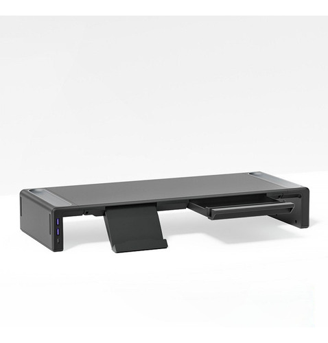 Soporte Para Monitor Riser Soporte Interfaz Usb Negra