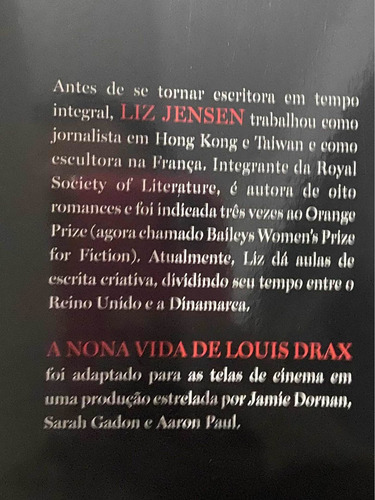 Livro A Nona Vida De Louis Drax - Liz Jensen