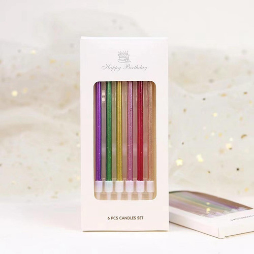 4 Paquete De 3-6 Velas De Cumpleaños, Adornos Para 4 Piezas