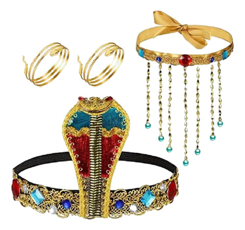 Sz Acessórios De Fantasia Egípcia Feminina, 4 Peças,