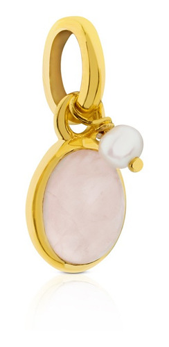Colgante Tous Tiny De Plata Vermeil Con Cuarzo Rosa Y Perla