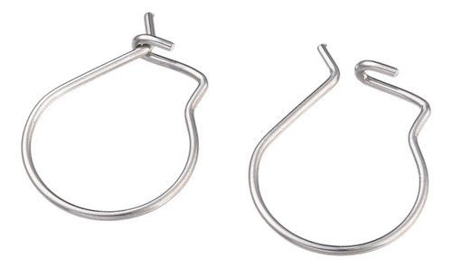 Ganchos Para Arete 100 Pzas Tipo 8 Acero Inoxidable