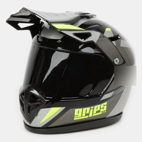 Alcancía Color Gris Oxford Casco Motocross Mots