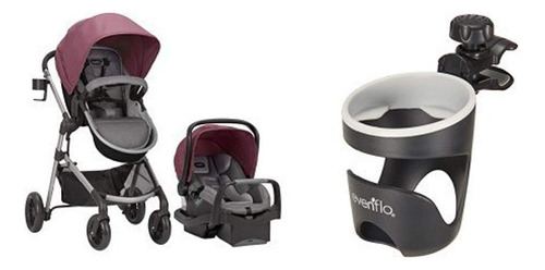 Evenflo Pivot Sistema De Viaje Modular Con Soporte De Copa U