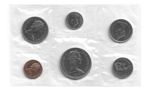 Proof Set De Monedas De Canadá Del Año 1968 Sellado 4rt#2 (Usado)