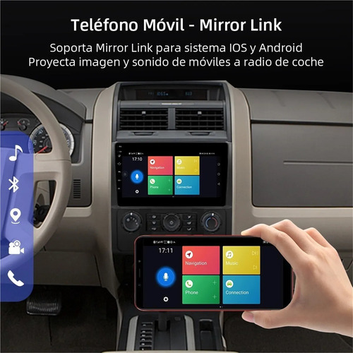 Estéreo 2+32g Carplay Para Ford Escape 2007-2012 Gps Wifi