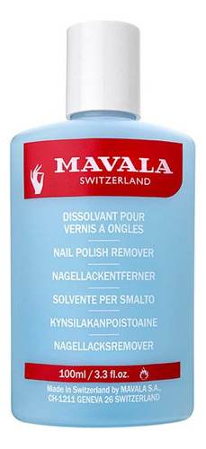 Mavala Nail Polish Azul Removedor De Esmalte 100ml