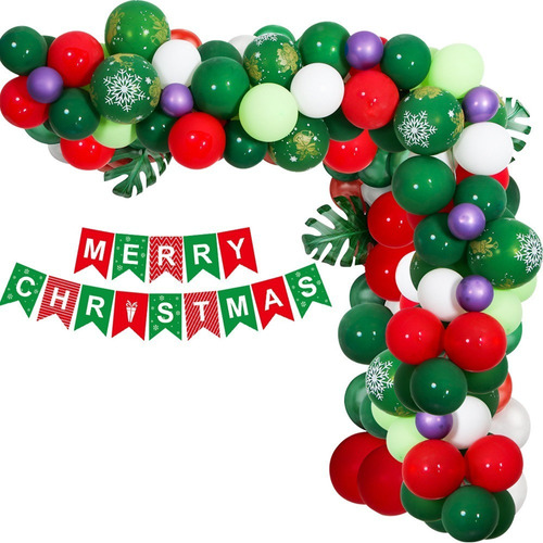 Kit Arco For Globos Banderines Fiesta Navideños Decoracion N