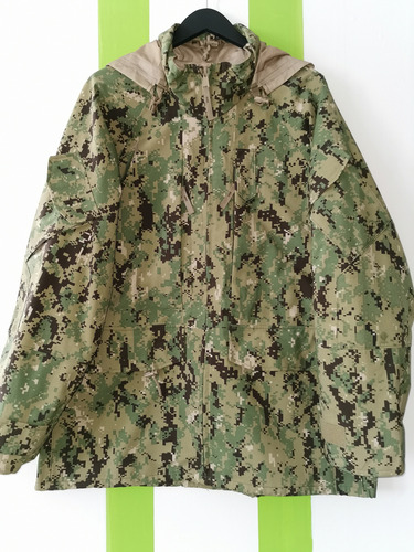 Chamarra Parka Us Navy Aor2 Gore-tex Large-regular. Leer (Usado)