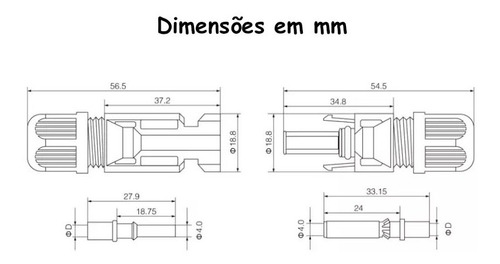 Imagem 5 de 8 de 10x Par Conector Mc4 Energia Solar + Descascador + Esticador
